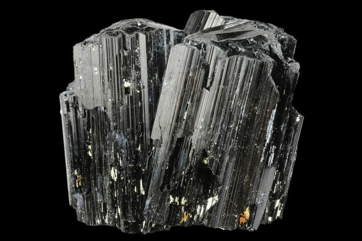 Terminated Black Tourmaline (Schorl) Crystal Cluster - Madagascar #174138
